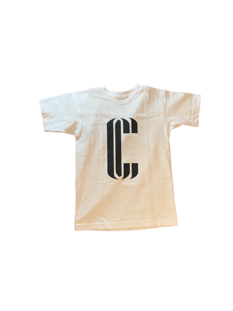 CC Youth T-Shirt - White/Black