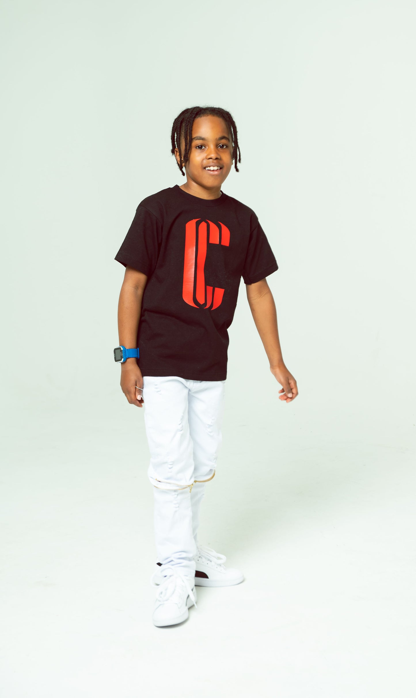 CC Youth T-Shirt - Black/Red