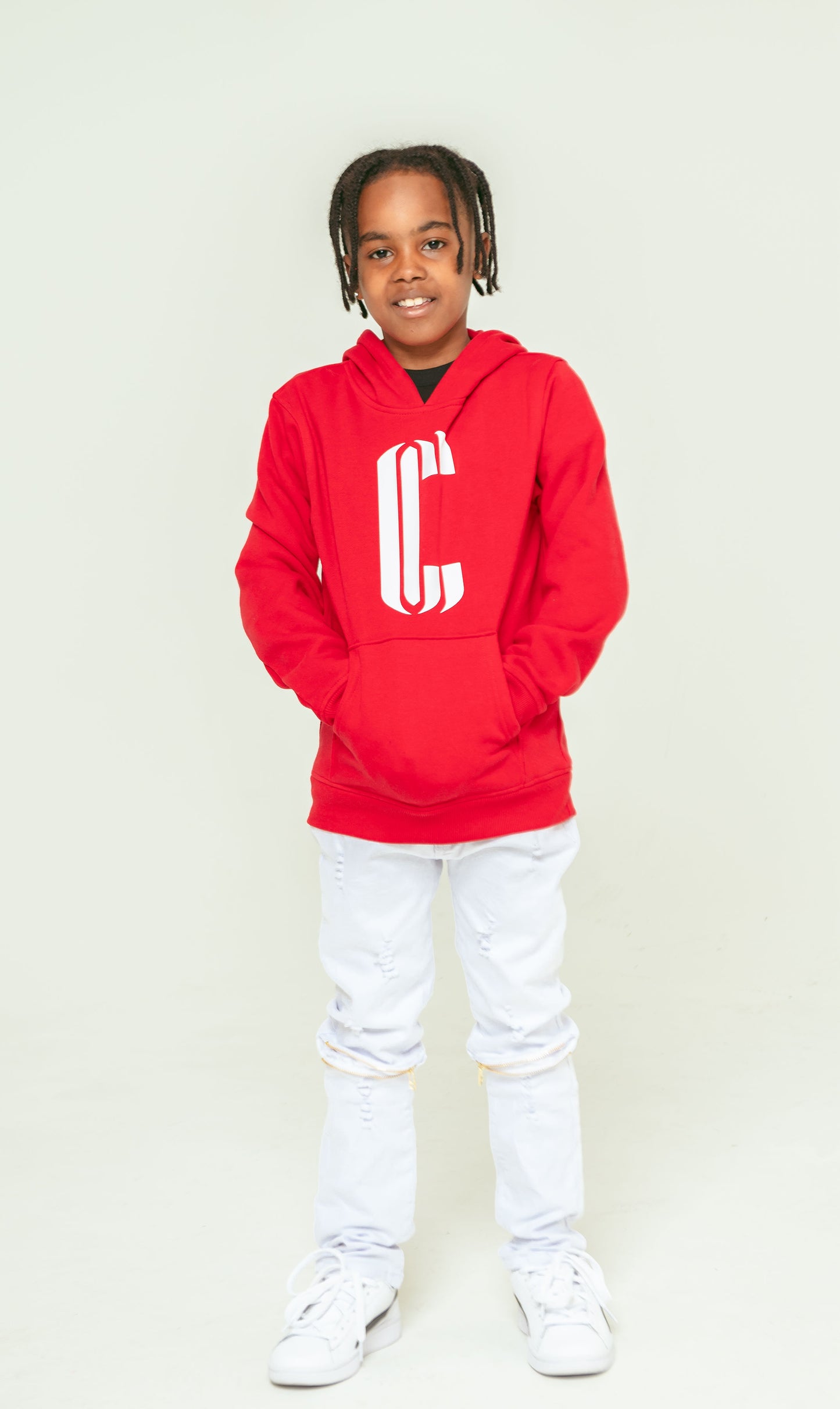 CC Youth Hoodie - Red/White