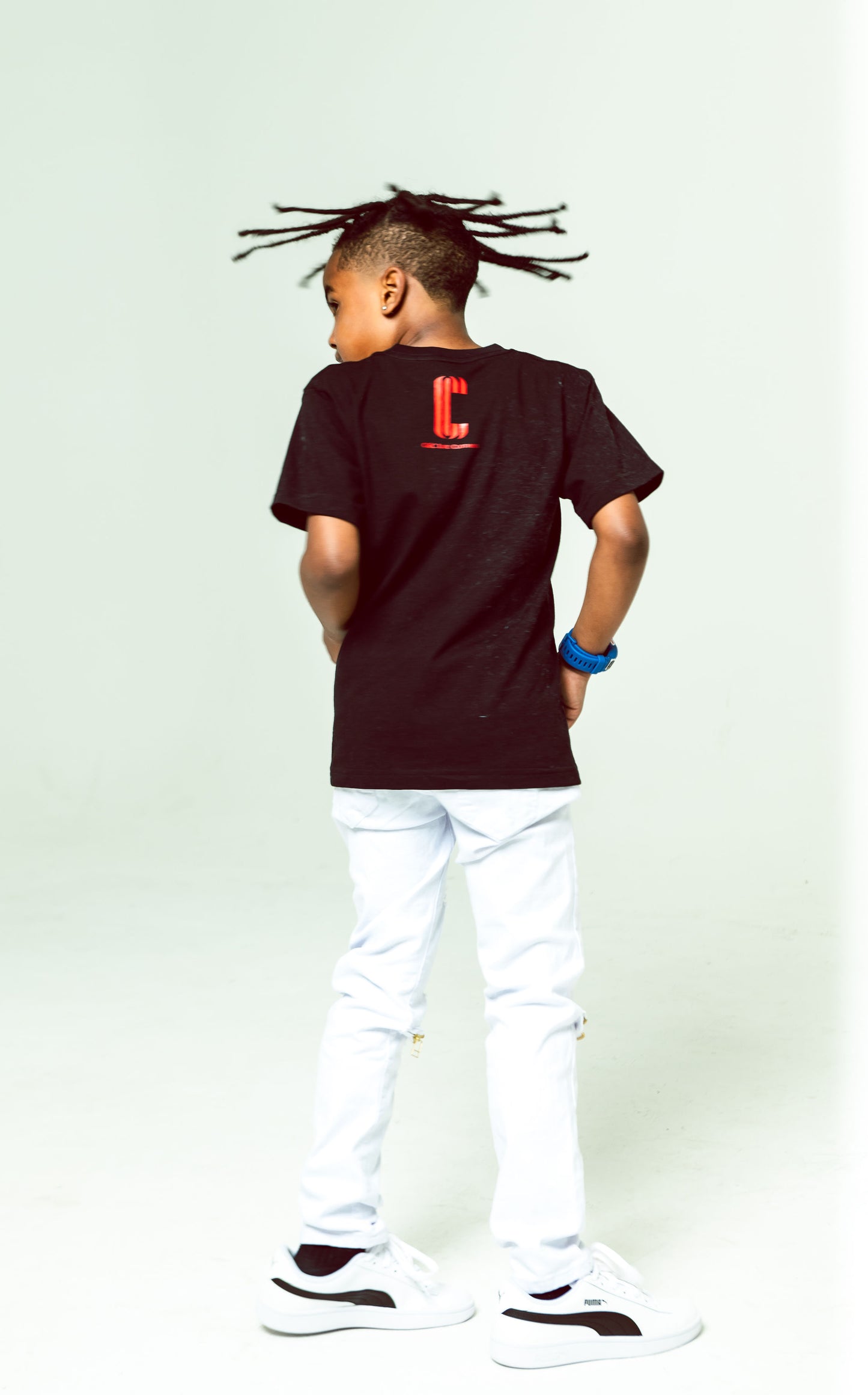 CC Youth T-Shirt - Black/Red