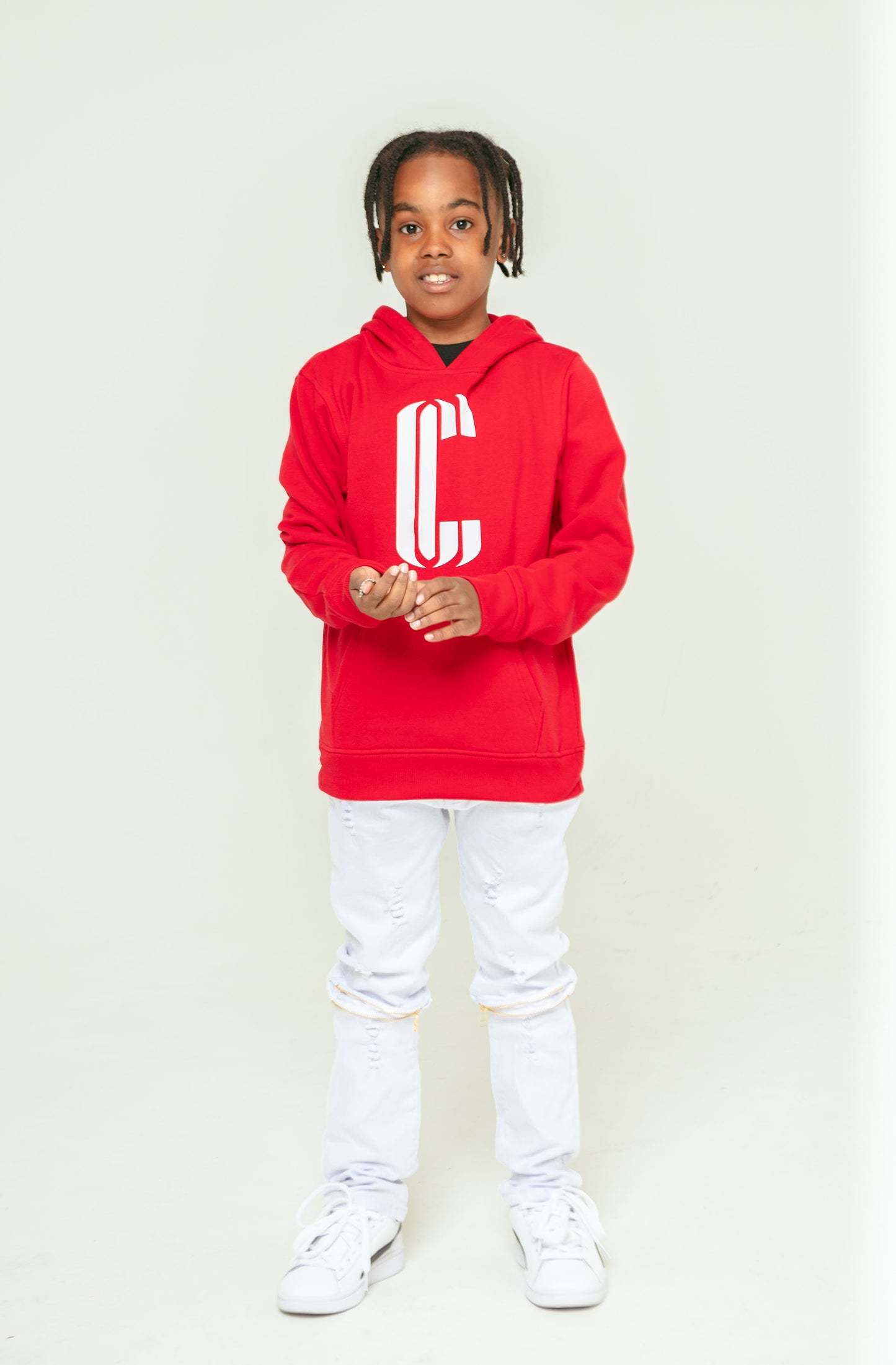 CC Youth Hoodie - Red/White