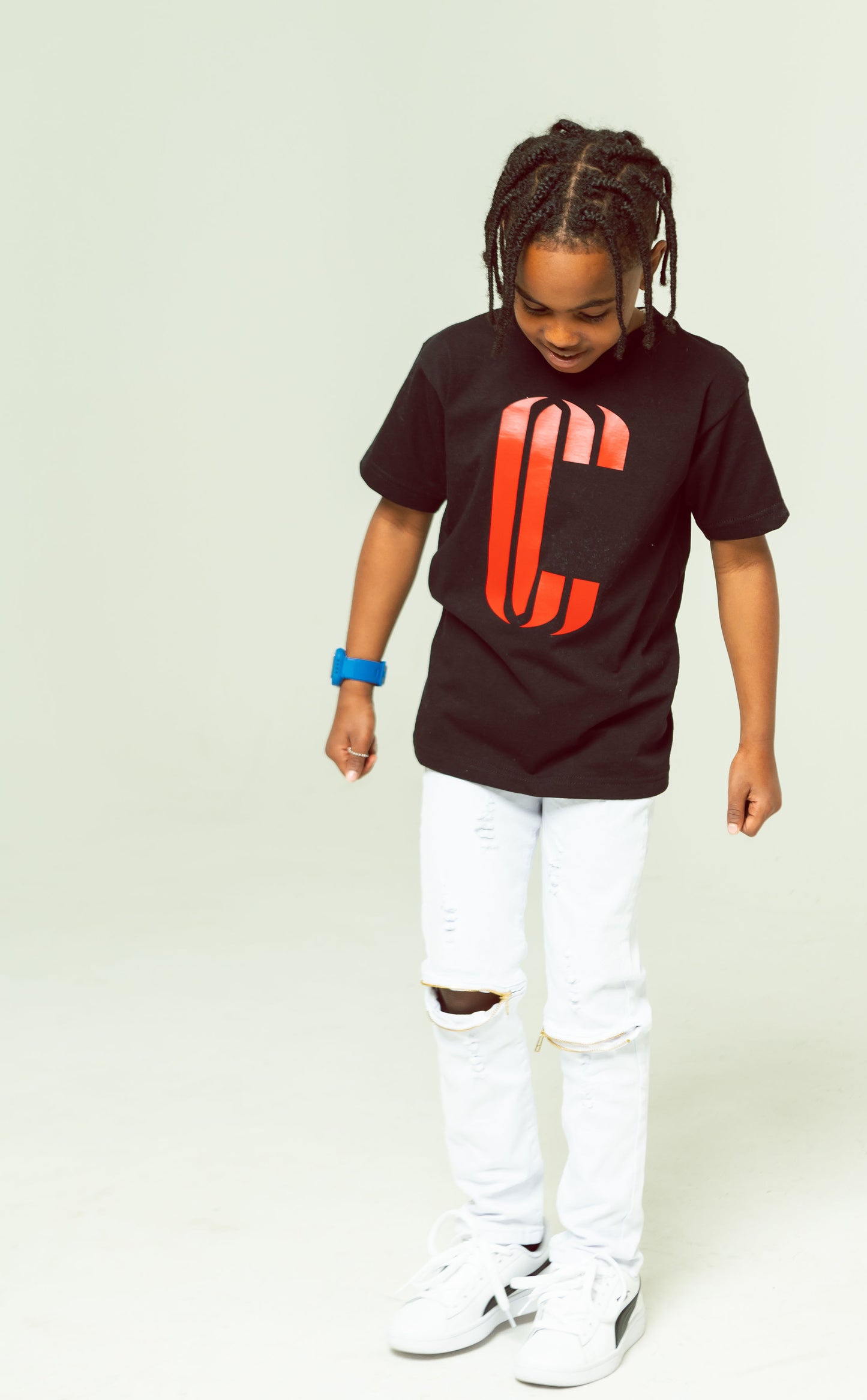 CC Youth T-Shirt - Black/Red