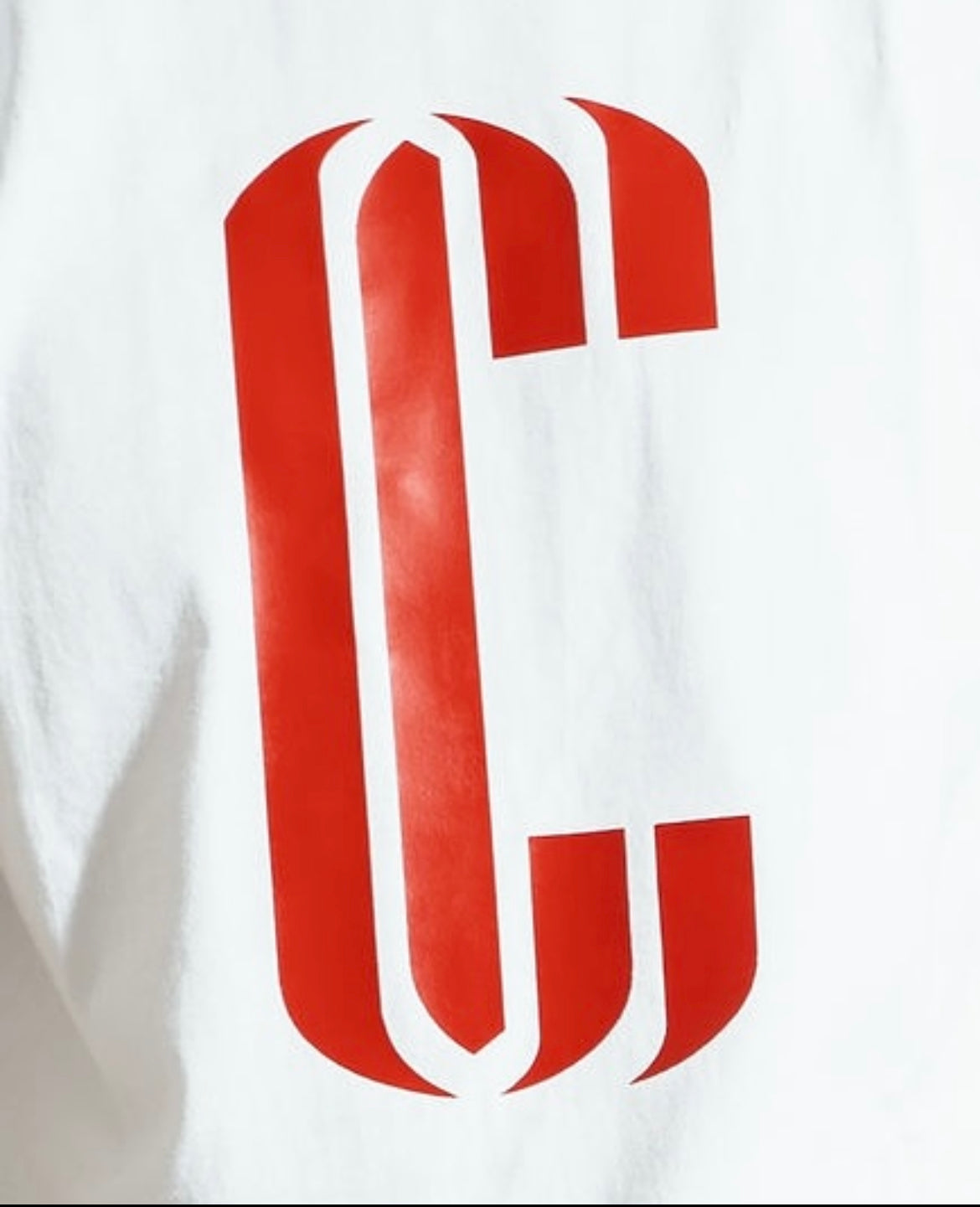 CC Youth T-Shirt - White/Red